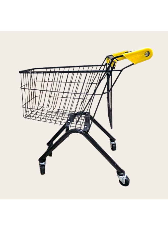 حسم عربة تسوق من الحديد للأطفال، عربة تسوق صغيرة للسوبر ماركت للأطفال، لعبة عربة تسوق بإطار معدني قوي، عربة تسوق للعب التظاهري للأطفال من عمر 3 أعوام فما فوق - Image 2